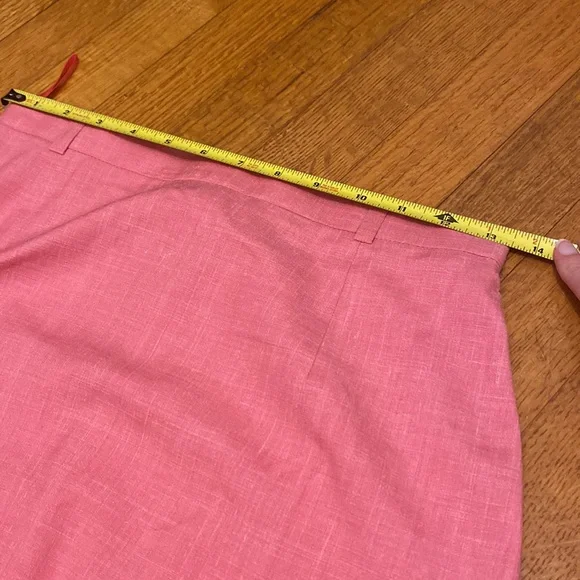 ESCADA linen pink fully lined pencil skirt sz 36 - Picture 8 of 9